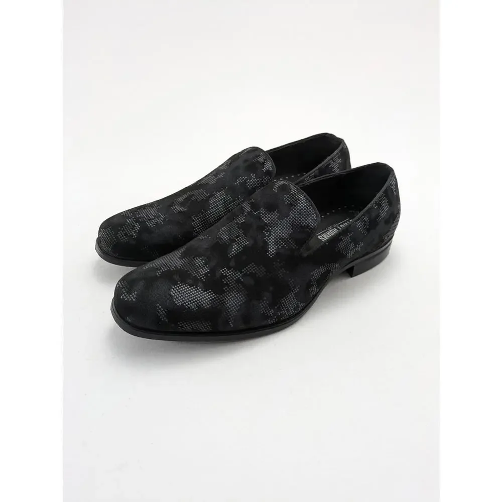 Mens‎ Stacy Adams Swank Pixelated Camouflage Slip On Loafers 25386-062 Size 7